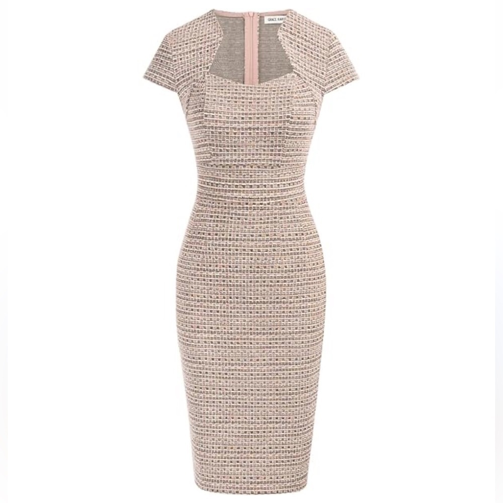 Women’s Grace Karin Knee Length Sheath Dress - Picture 2 of 6
